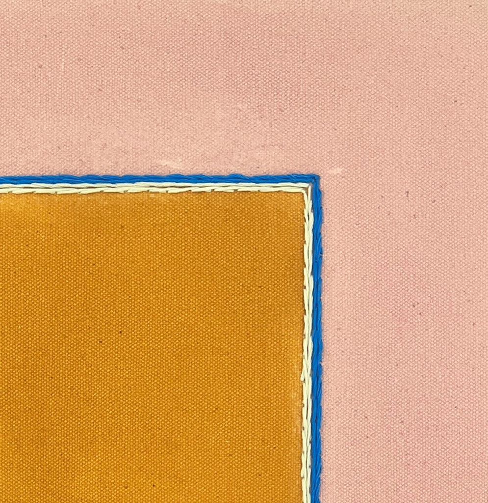 Gold Lion/Pink Clay With Island Blue | 20" h x 16" w - Liza Pruitt