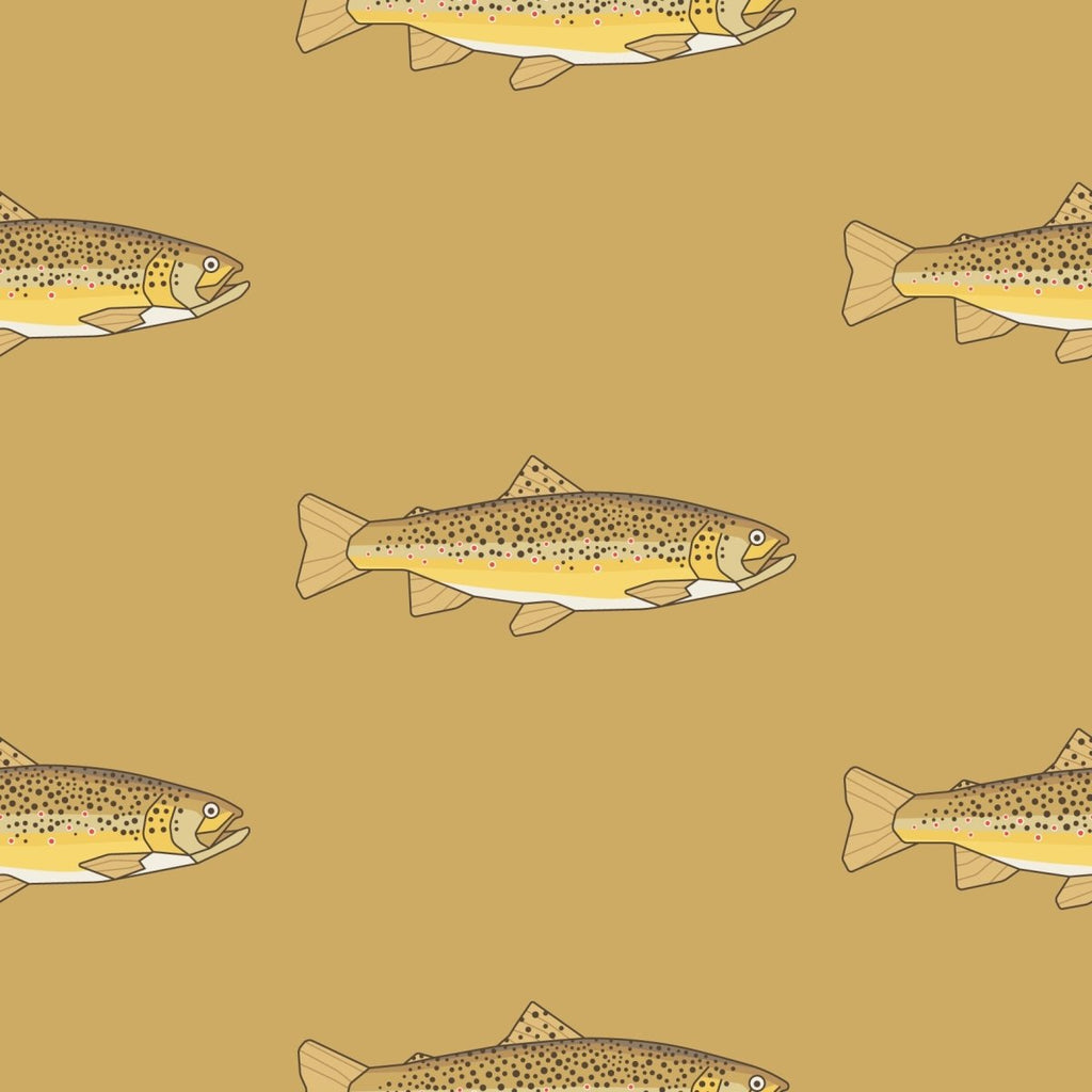 Gold Trout Wallpaper - Liza Pruitt