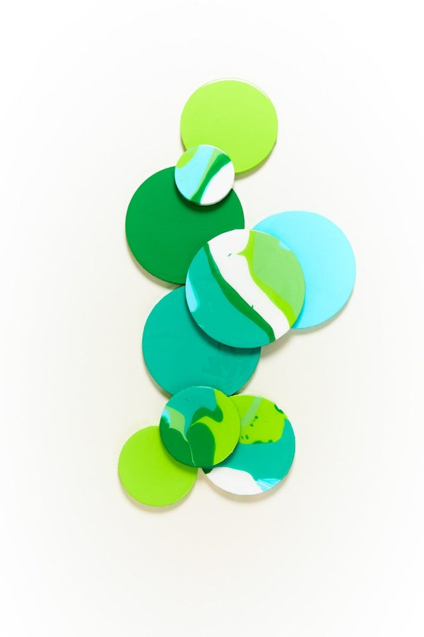 Green Circle I | 42" h x 26.5" w - Liza Pruitt