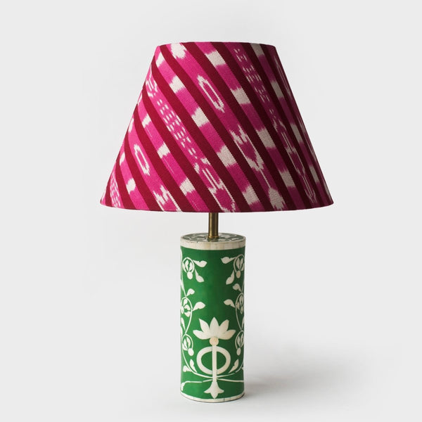 Green Floral Vines Table Lamp - Liza Pruitt