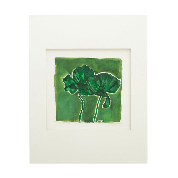 Green Poppy | 18.25" h x 14" w - Garden Club - Liza Pruitt