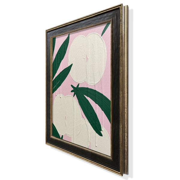 Light Pink Cream Royal Orchid | 16.5" h x 13.5" w | Framed - Liza Pruitt