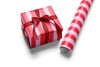 Light Pink & Red Striped Wrapping Paper - Liza Pruitt