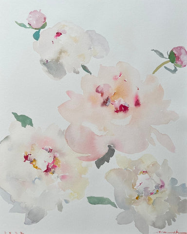 Maxima (Peony) | 20" h x 16" w - Liza Pruitt