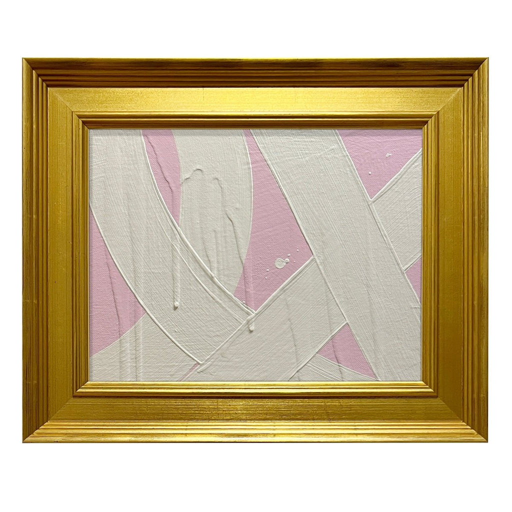 Mini Abstract Light Pink Cream | 12.5" h x 15.5" w | Framed - Liza Pruitt