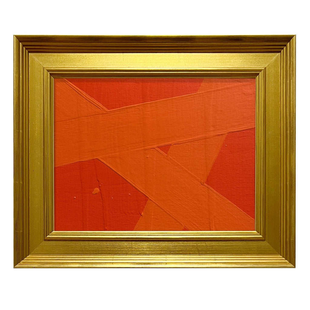 Mini Abstract Orange Tangerine | 12.5" h x 15.5" w | Framed - Liza Pruitt