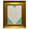 Mini Heart Aqua Cream | 13.5" h x 11.5" w | Framed - Liza Pruitt