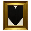 Mini Heart Cream Black | 13.5" h x 11.5" w | Framed - Liza Pruitt
