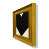 Mini Heart Cream Black | 13.5" h x 11.5" w | Framed - Liza Pruitt