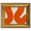 Mini Herbi Cream Orange | 15.5" h x 18.5" w | Framed - Liza Pruitt