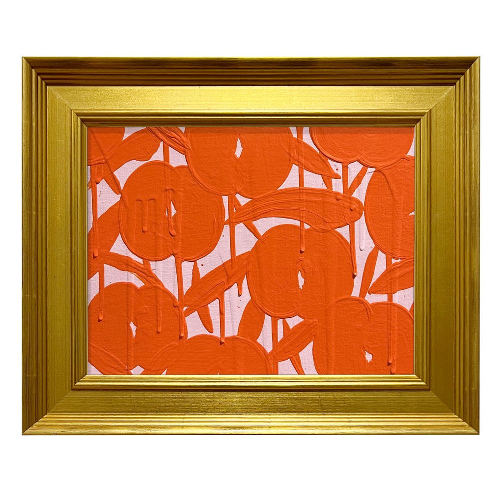 Mini Orchid Light Pink Orange | 12.5" h x 15.5" w | Framed - Liza Pruitt