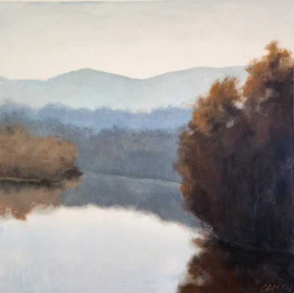Mountain River Reflections | 36" x 36" - Liza Pruitt