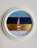 Navy Stripe | 10 1/4" h x 10 1/4" w | Framed - Liza Pruitt