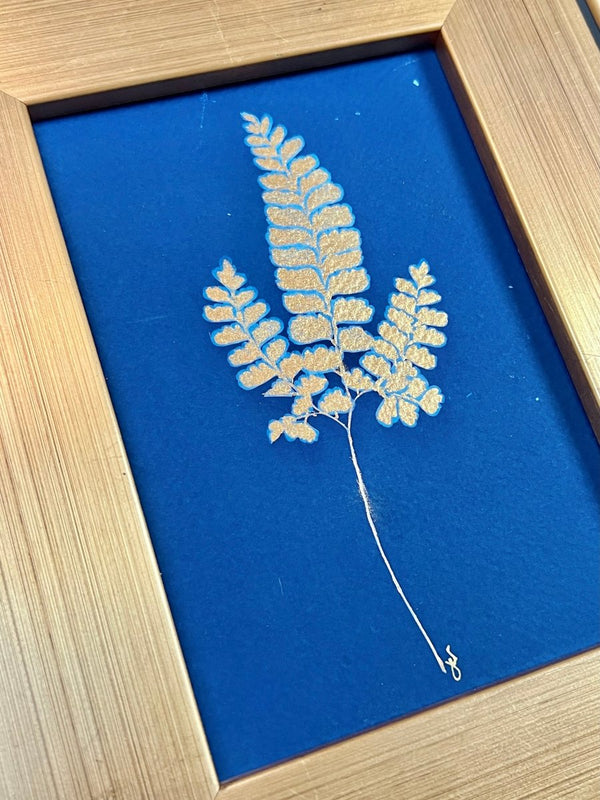 Northern Maidenhair Fern | 12" h x 10" w | Framed - Liza Pruitt