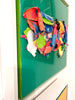 Outside the Box Green | 13.5" x 13.5" | Framed - Liza Pruitt
