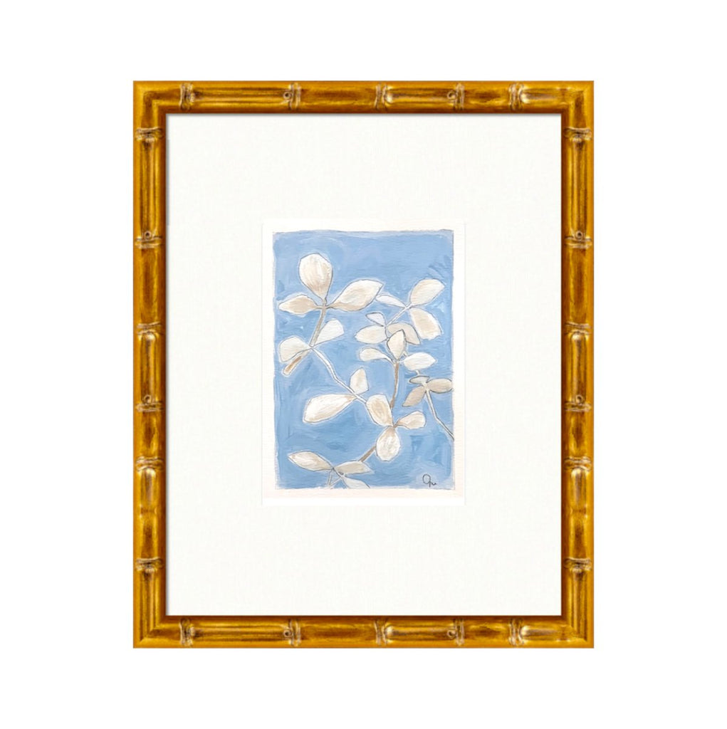 Periwinkle Flora 5 | 14" h x 11" w | Framed - Liza Pruitt