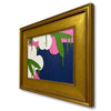 Pink Navy Sake Cup and Orchid | 14.5" h x 17.5" w | Framed - Liza Pruitt