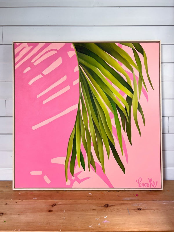 Pinky-Palmise | 36” h x 36” w | Framed - Liza Pruitt