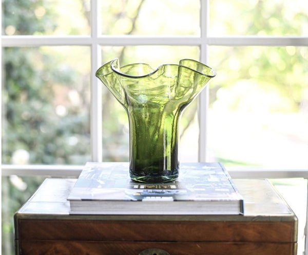 Pre-order: Lettuce Leaf Vase in Smokey Olive - Liza Pruitt