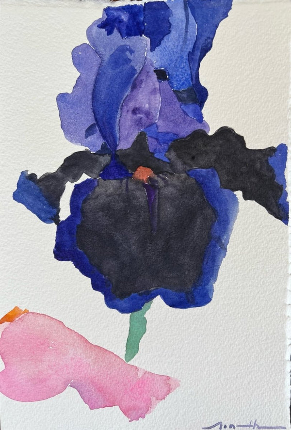 Purple Paradise Iris | 10" h x 7" w - Liza Pruitt