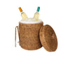 Rattan Ice Bucket with Tongs, 3 sizes - Liza Pruitt