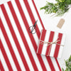 Red & White Stripes Wrapping Paper - Liza Pruitt