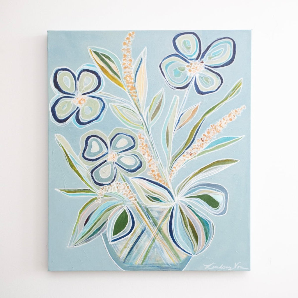 Refresh Floral Abstract | 24" h x 20" w - Liza Pruitt