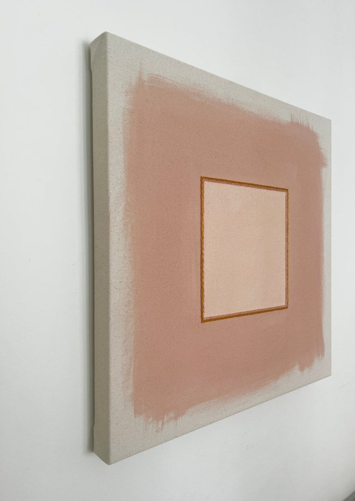 Sand/Pink Clay With Gold Lion Box | 20" h x 20" w - Liza Pruitt