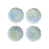 Set of 4 Hibiscus Salad Plates with 22K Gold Accents | 8.25" Diameter x 1" Height - Liza Pruitt