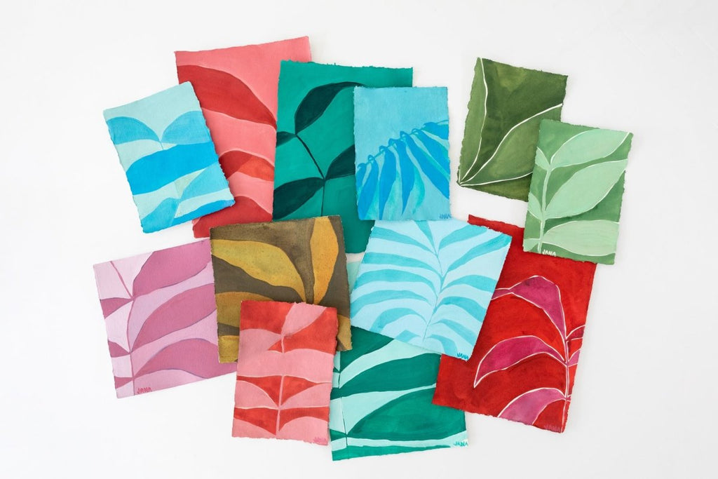 Shallows Folded Palm Study | 8.5" h x 5.75" w - Liza Pruitt