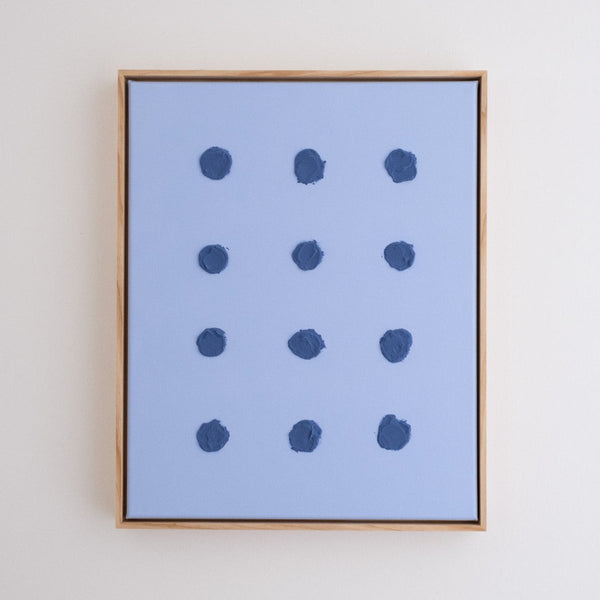 Social Circle - Periwinkle Blue | 21" h x 17" w | Framed - Liza Pruitt