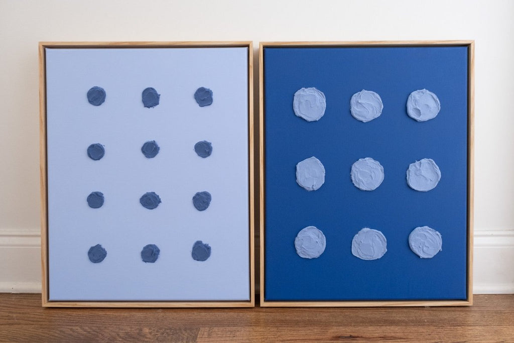 Sphere of Influence - Cornflower Blue | 21" h x 17" w | Framed - Liza Pruitt