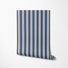 Stripes Blue & Silver Wrapping Paper - Liza Pruitt