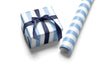 Stripes White & Blue Wrapping Paper - Liza Pruitt