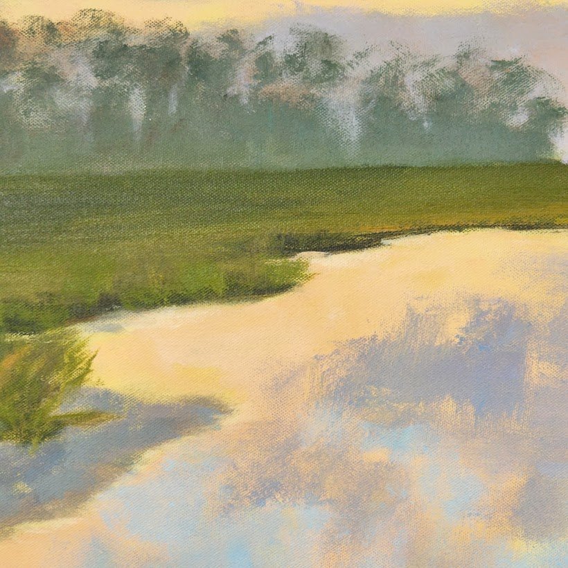 Sunset on the Marshes | 36" h x 48" w - Liza Pruitt