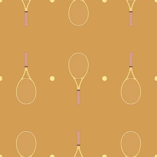 Tennis Rust Orange Wallpaper - Liza Pruitt