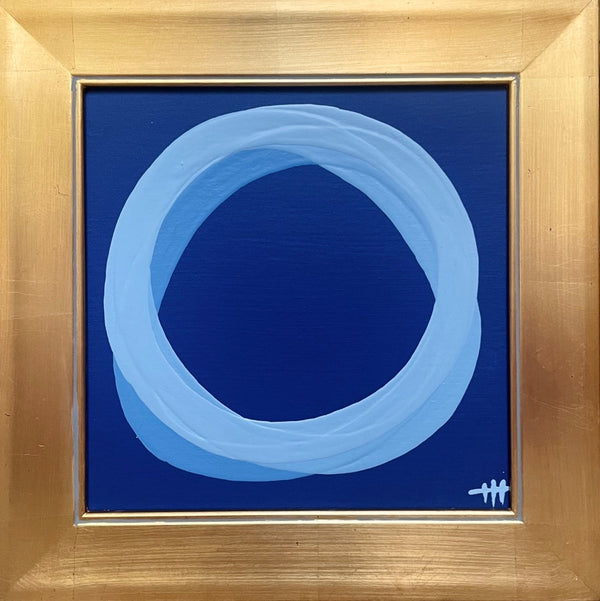 The Sum of Us - Blue | 13.5" h x 14.5" w | Framed - Liza Pruitt