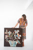 Umber Floral Play | 37.5" h x 37.5" w | Framed - Liza Pruitt
