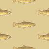 Yellow Tan Trout Wallpaper - Liza Pruitt
