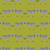 Zebras Chartreuse Wallpaper - Liza Pruitt